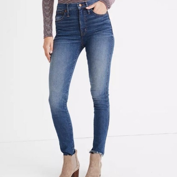 Madewell Denim - 10" High-Rise Skinny Jeans in Brockton Wash